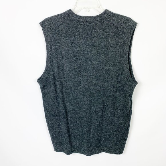 Dockers Gray Large Sweater Vest Warm Career - Picture 4 of 5